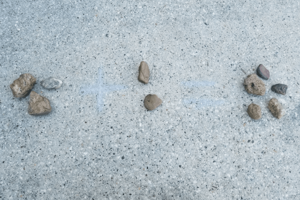 adding with rocks 